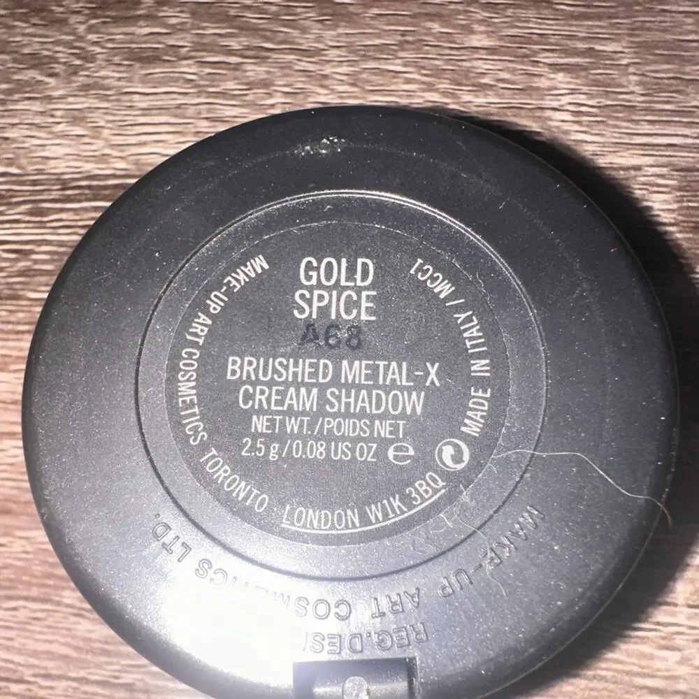 mac cosmetics gold spice eye shadow brushed metal x‎  eyeshadow
